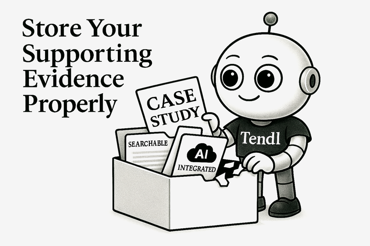 Store Your Supporting Evidence Properly For Faster Tender Writing And Better AI results